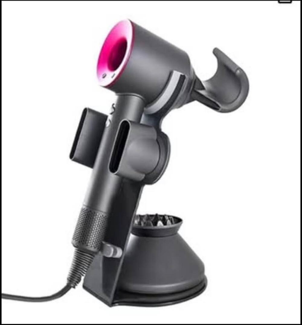 Hair Dryer Stand & Holder for Dyson Supersonic – Sleek Black Display Stand
